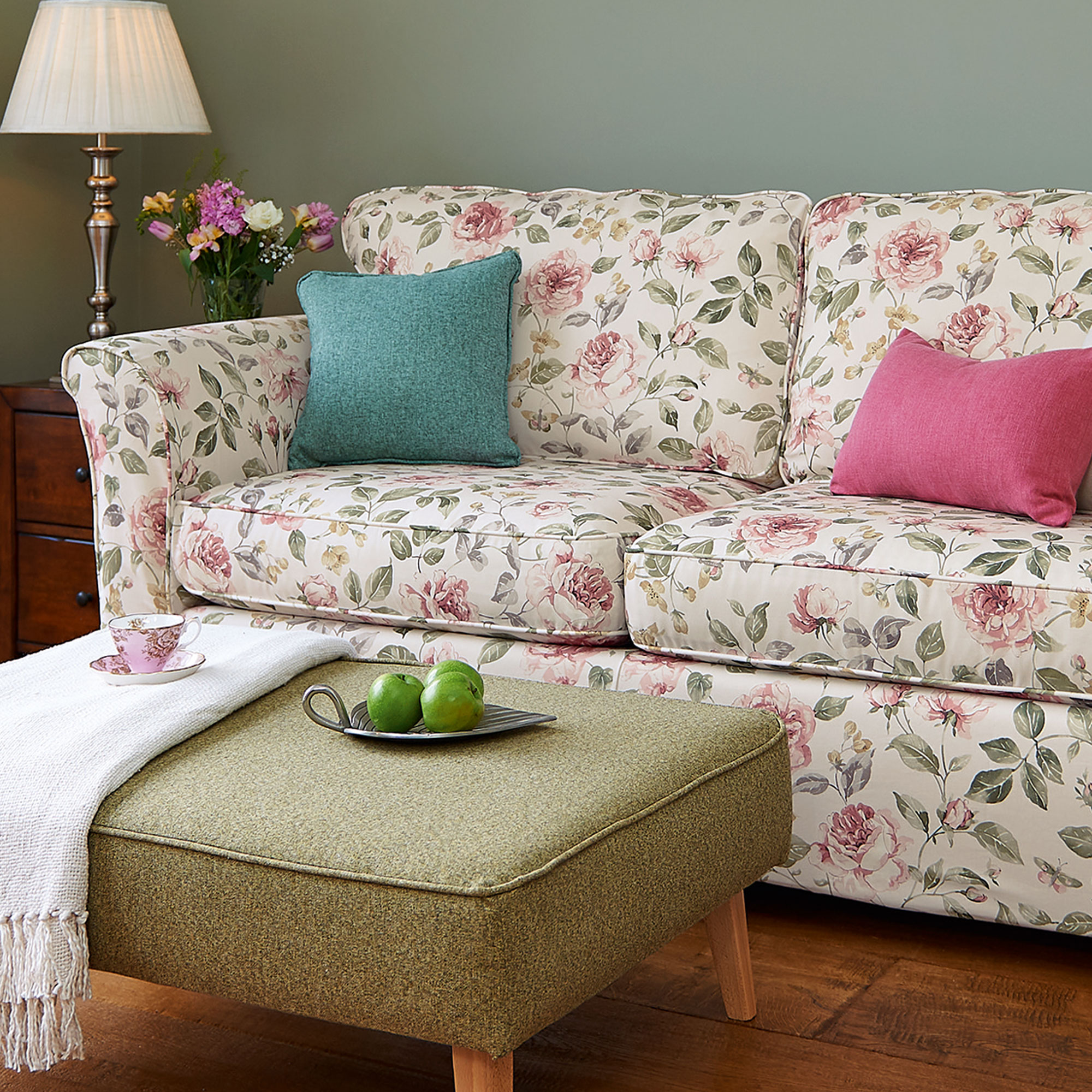 Fabric Details elizabeth rose spring Fabrics Range by Plumbs