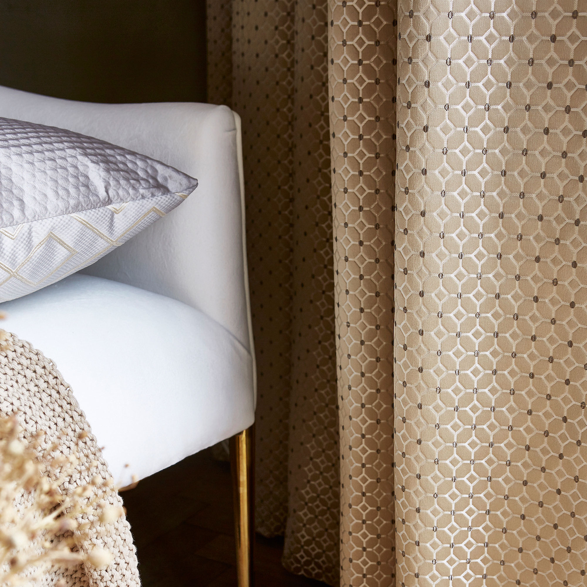 Fabric Details frame honey Fabrics Range by Plumbs