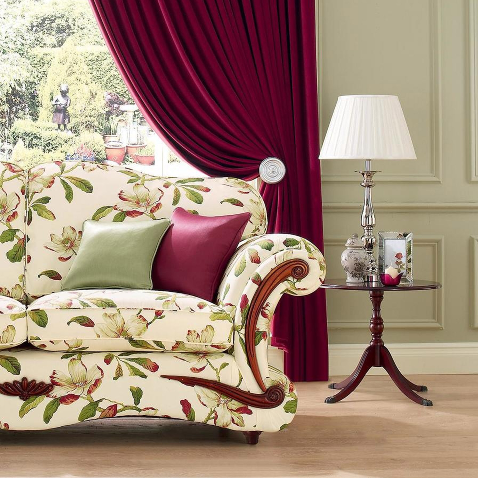 Fabric Details magnolia gardens chintz Fabrics Range by Plumbs