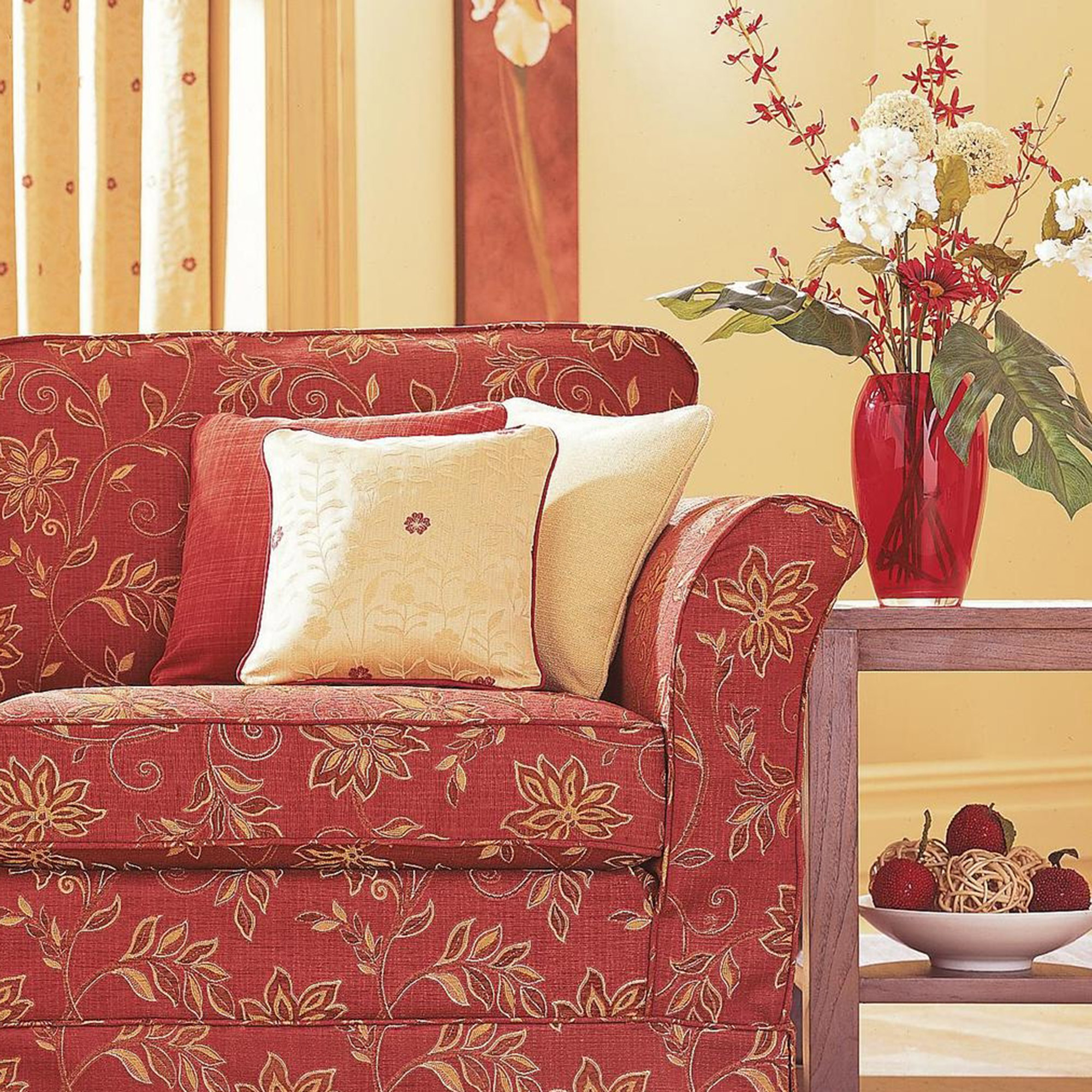 Fabric Details mandalay rich terracotta Fabrics Range by Plumbs