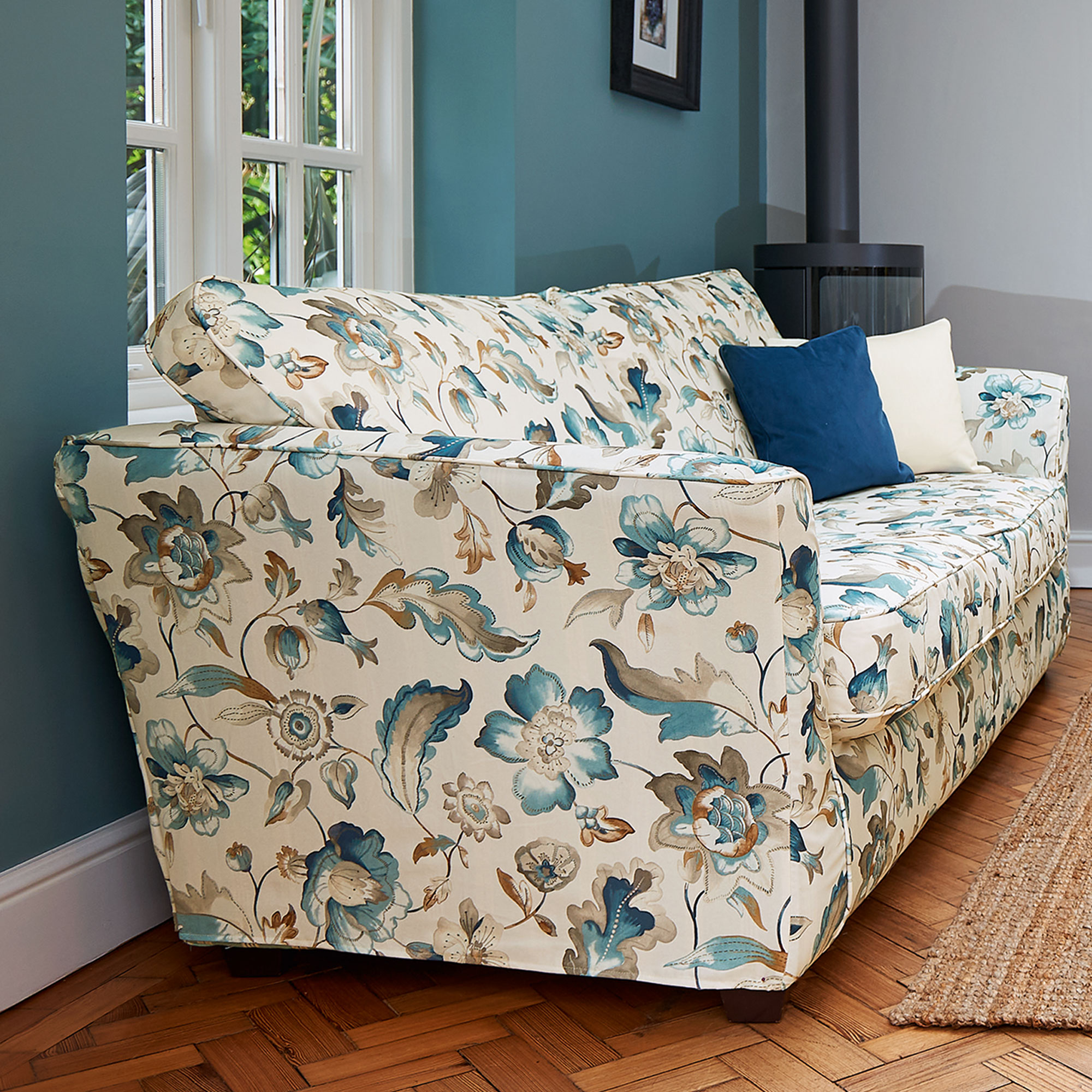 Fabric Details shalimar cobalt blue Fabrics Range by Plumbs