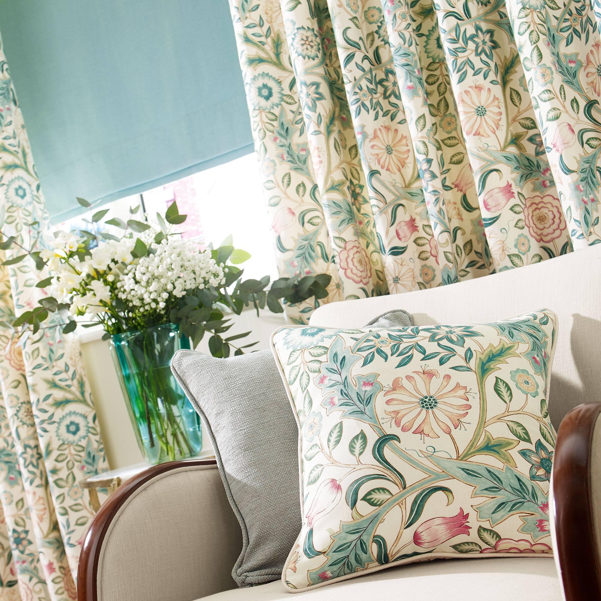 Fabric Details wilhelmina ivory Fabrics Range by Plumbs